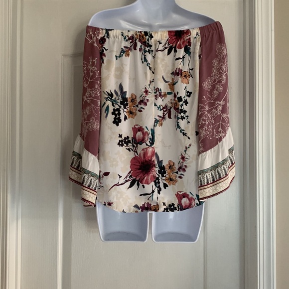 WHBM off shoulder blouse sz M - Picture 2 of 4